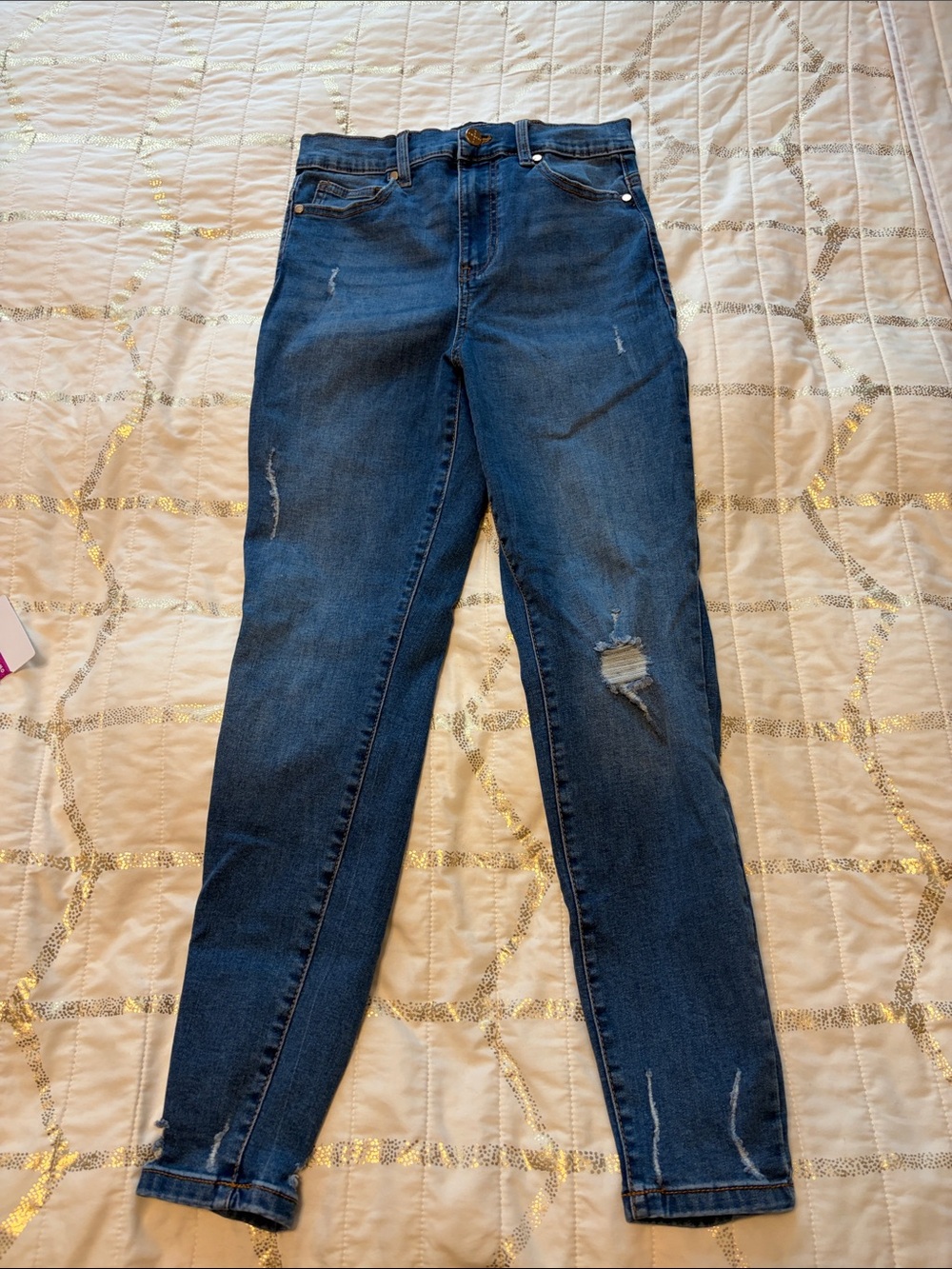 Kendall & Kylie Medium Dark Blue Skinny Jeans